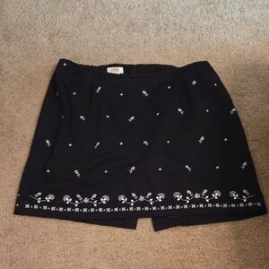 Talbots Black Textured Skirt